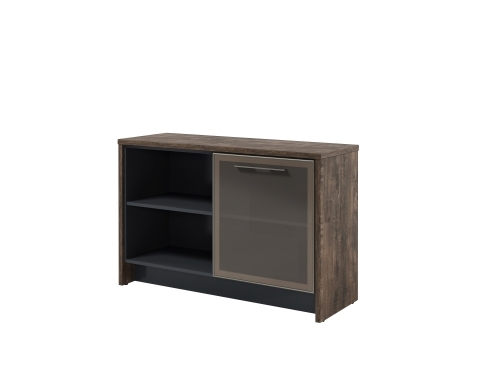 Тумба со стеклянной дверью в профиле Т-12-06ПР фото 2 Тумба со стеклянной дверью в профиле Т-12-06ПР фото 2