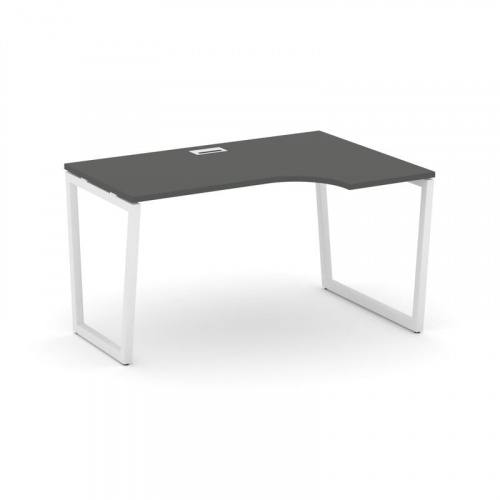 Style Project Стол рабочий эргоном. SN-4T2.SPA-002(R) Акация Лорка/Металл Антрацит/Заглушка Пластик фото 18