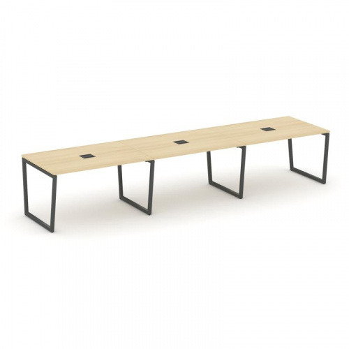 Style Project Стол переговорный SN-4T2.SPRG-022 Акация Лорка/Металл Антрацит/Заглушка Металл Антраци фото 28