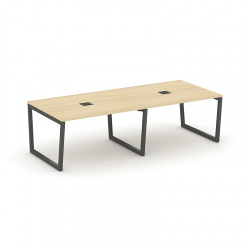 Style Project Стол переговорный SN-5T2.SPRG-044 Акация Лорка/Металл Антрацит/Заглушка Металл Антраци фото 28