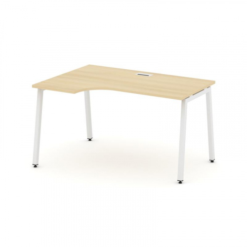 Style Project Стол рабочий эргоном. SN-4A.SPA-012(L) Акация Лорка/Металл Белый 1580*700/980*750 фото 27