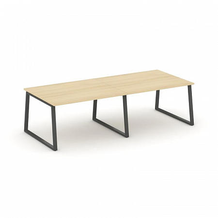 Style Project Стол переговорный SN-6T1.SPRG-044.3 Акация Лорка/Металл Антрацит 3160*1180*750