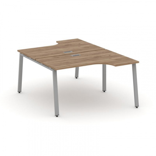 Style Project Рабочая станция эргоном. SN-6A.DRPA-002 Тиквуд Светлый/Металл Антрацит 1580*1232/1992* фото 13