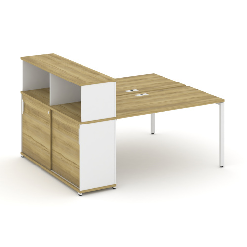 Бенч-система с опорным шкафом-купе с надставкой Concept CN.DRS-239 фото 11