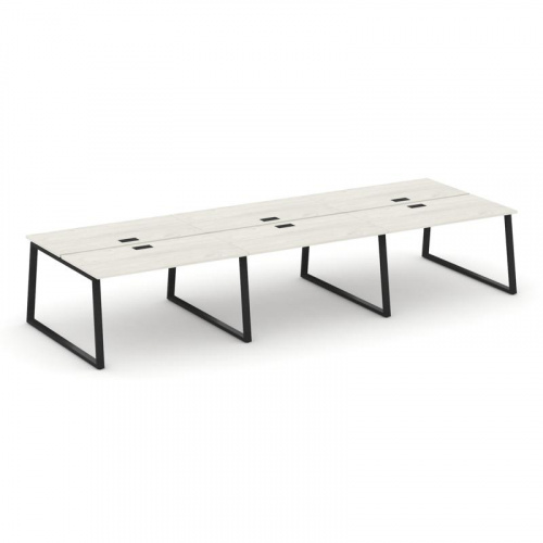 Style Project Рабочая станция 2-х сторон. SN-6T1.DRS-062 Акация Лорка/Металл Антрацит/Заглушка Пласт фото 8