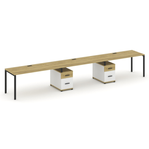 Бенч-система на 3 места с 2 опорными тумбами Concept CN.ORS-340 фото 6