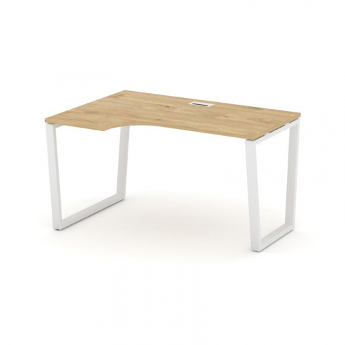 Style Project Стол рабочий эргоном. SN-6T2.SPA-012(L) Акация Лорка/Металл Антрацит/Заглушка Пластик фото 3