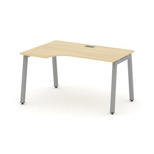 Style Project Стол рабочий эргоном. SN-5A.SPA-001(L) Дуб Наварра/Металл Антрацит 1380*600/980*750 фото 2