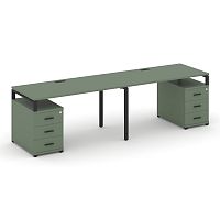 Бенч-система на 2 места с 2 опорными тумбами Concept CN.ORS-317