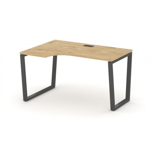 Style Project Стол рабочий эргоном. SN-6T2.SPA-012(L) Акация Лорка/Металл Антрацит/Заглушка Пластик фото 22