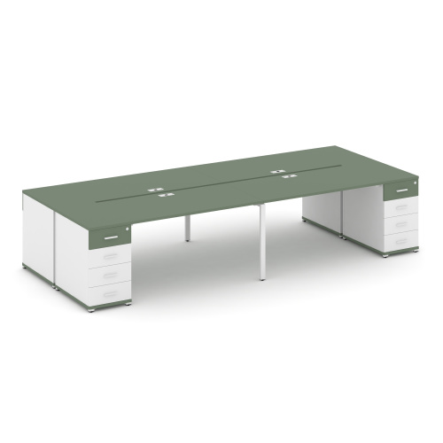 Бенч-система на 4 места с 2 опорными тумбами Concept CN.DRS-425 фото 5