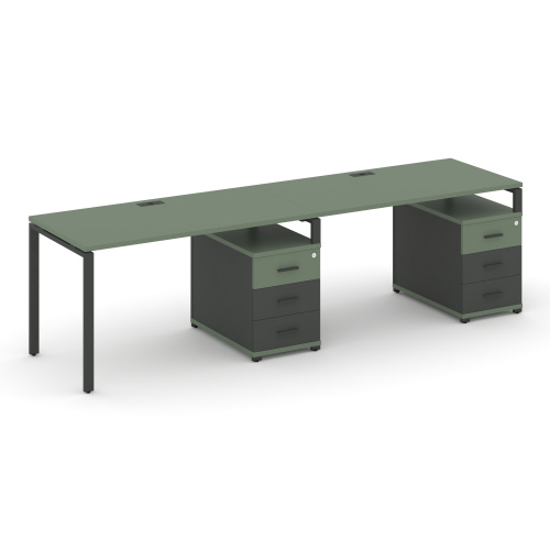 Бенч-система на 2 места с 2 опорными тумбами Concept CN.ORS-310 фото 2