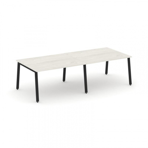Style Project Стол переговорный SN-6A.SPRG-042.3 Дуб Наварра/Металл Белый 2360*1180*750 Style Project Стол переговорный SN-6A.SPRG-042.3 Дуб Наварра/Металл Белый 2360*1180*750