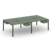 Бенч-система на 4 места с подвесными тумбами Concept CN.DRS-130