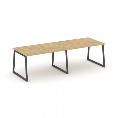 Style Project Стол переговорный SN-4T1.SPRG-011.3 Акация Лорка/Металл Антрацит 1960*980*750 фото 4