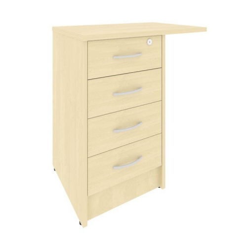 Тумба приставная на 4 ящика с замком Riva А.ТП-4.3F-S фото 4