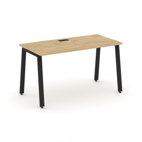 Style Project Стол письменный SN-6A.SP-013 Тиквуд Светлый/Металл Белый 1380*700*750 фото 11