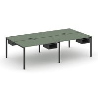 Бенч-система на 4 места с подвесными тумбами Concept CN.DRS-121