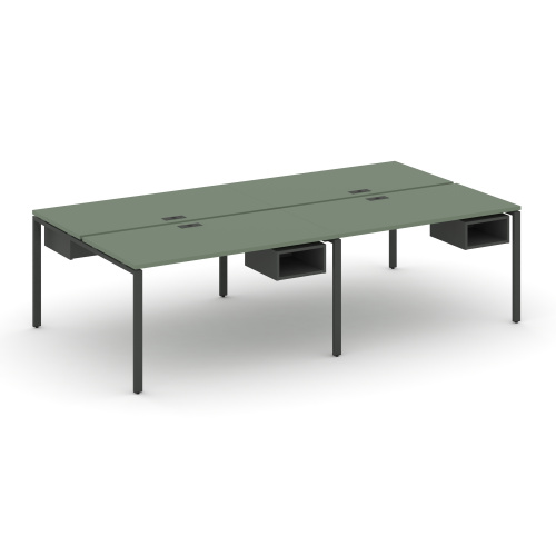 Бенч-система на 4 места с подвесными тумбами Concept CN.DRS-121