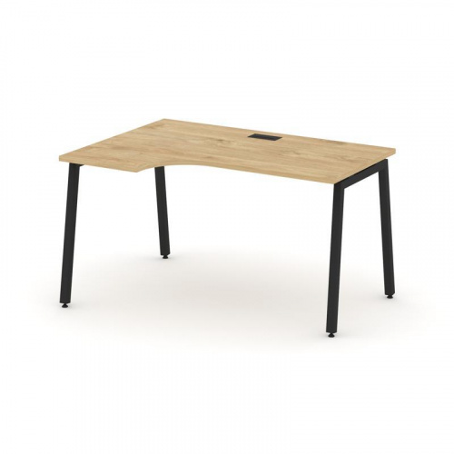 Style Project Стол рабочий эргоном. SN-4A.SPA-012(L) Акация Лорка/Металл Белый 1580*700/980*750 фото 4