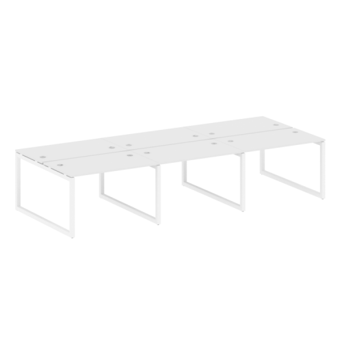 Бенч-система на 6 рабочих мест на О-обр. м/к Metal System Quattro 50БО.СМ-6.2 фото 7