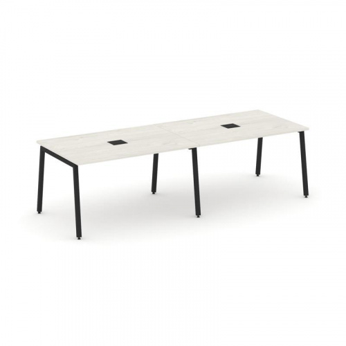 Style Project Стол переговорный SN-4A.SPRG-011 Дуб Табак/Металл Белый 1960*980*750 фото 7