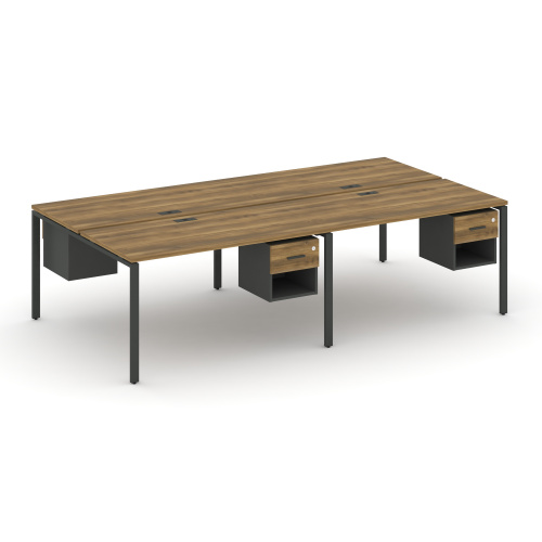 Бенч-система на 4 места с подвесными тумбами Concept CN.DRS-140