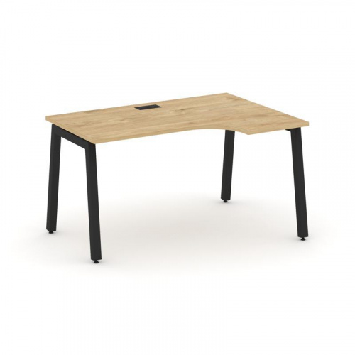 Style Project Стол рабочий эргоном. SN-5A.SPA-002(R) Дуб Табак/Металл Антрацит 1580*600/980*750 фото 7