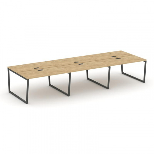 Style Project Рабочая станция 2-х сторон. SN-4T2.DRS-082 Акация Лорка/Металл Антрацит/Заглушка Пласт фото 22