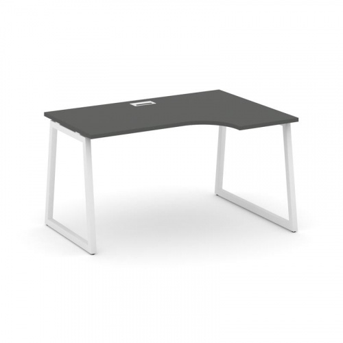 Style Project Стол рабочий эргоном. SN-4T1.SPA-021(R) Акация Лорка/Металл Антрацит/Заглушка Пластик фото 24