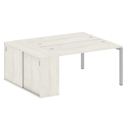 Бенч-система с шкафом-купе на П-обр. м/к Metal System Quattro 50БП.РС-СШК-1.3 фото 8