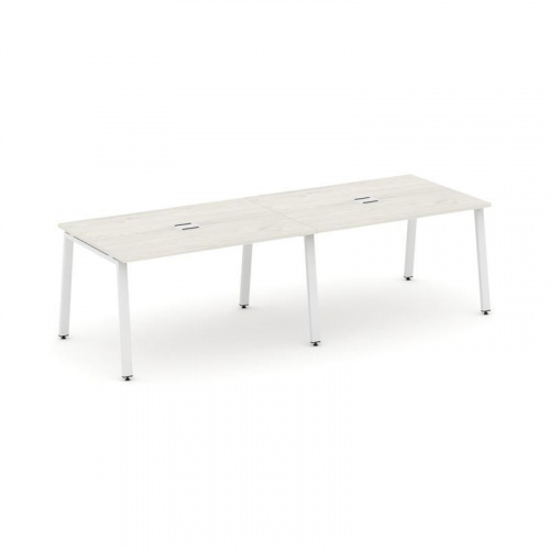 Style Project Стол переговорный SN-6A.SPRG-014 Тиквуд Светлый/Металл Белый 3160*980*750 фото 24