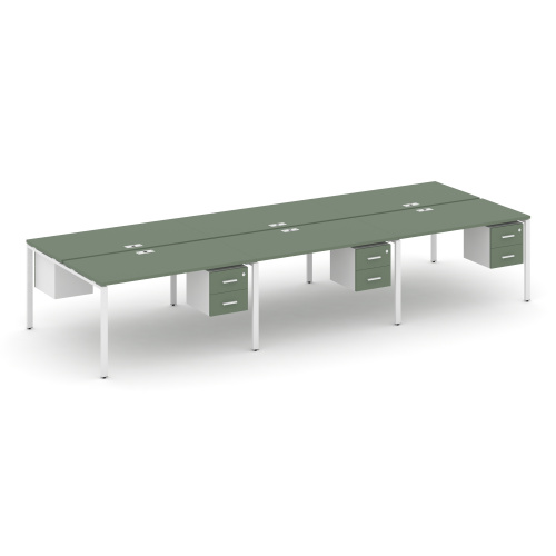 Бенч-система на 6 мест с подвесными тумбами Concept CN.DRS-156 фото 5