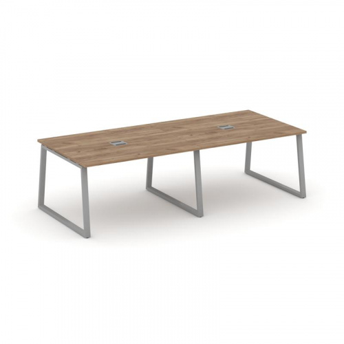 Style Project Стол переговорный SN-6T1.SPRG-042 Акация Лорка/Металл Антрацит/Заглушка Металл Антраци фото 11