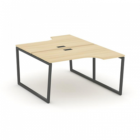 Style Project Рабочая станция эргоном. SN-4T2.DRPA-002 Акация Лорка/Металл Антрацит/Заглушка Пластик
