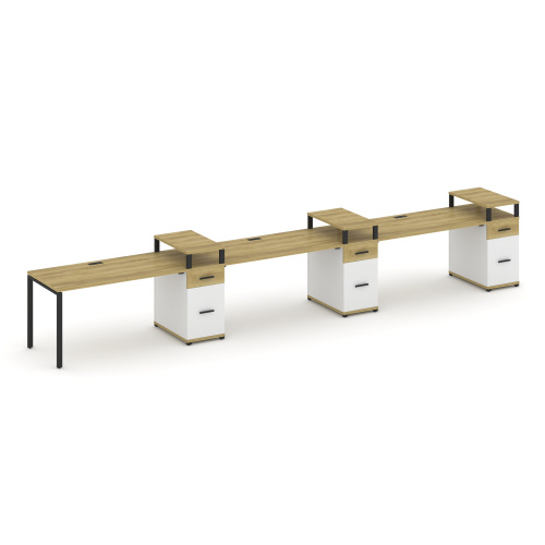 Бенч-система на 3 места с 3 опорными тумбами Concept CN.ORS-463 фото 6