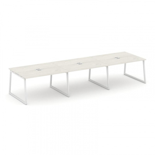 Style Project Стол переговорный SN-4T1.SPRG-054 Акация Лорка/Металл Антрацит/Заглушка Металл Антраци фото 13