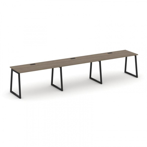 Style Project Рабочая станция 1 сторон. SN-4T1.ORS-042 Акация Лорка/Металл Антрацит/Заглушка Пластик фото 4