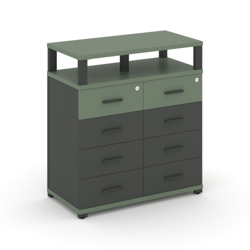 Тумба приставная c 8 ящиками и надставкой Concept CN.TSP-015 A