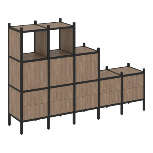 Стеллаж офисный прямой Loft VR.L-19 фото 10 Стеллаж офисный прямой Loft VR.L-19 фото 10