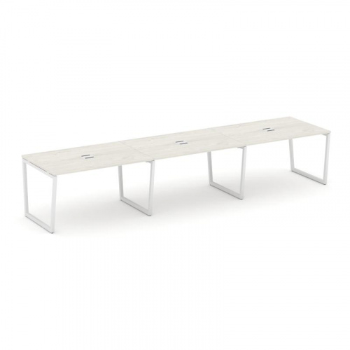 Style Project Стол переговорный SN-4T2.SPRG-022 Акация Лорка/Металл Антрацит/Заглушка Металл Антраци фото 12