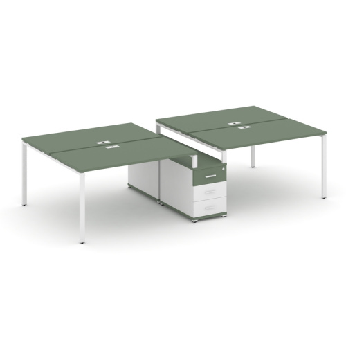 Бенч-система на 4 места с опорной тумбой Concept CN.DRS-309 фото 5