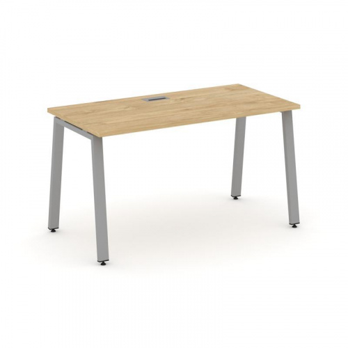 Style Project Стол письменный SN-6A.SP-013 Тиквуд Светлый/Металл Белый 1380*700*750 фото 7