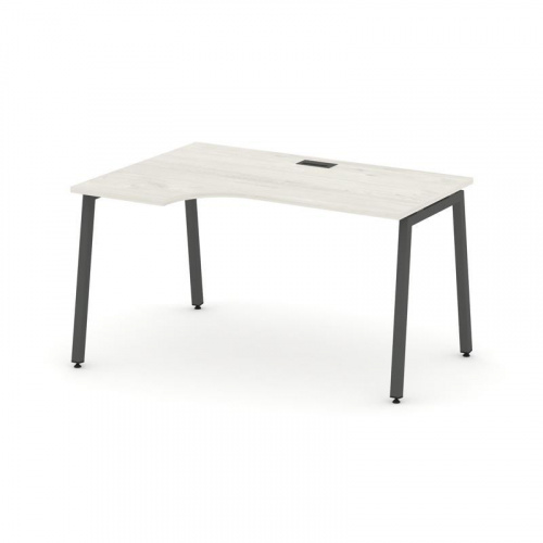Style Project Стол рабочий эргоном. SN-4A.SPA-012(L) Акация Лорка/Металл Белый 1580*700/980*750 фото 24