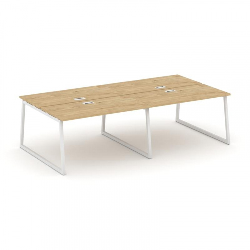 Style Project Рабочая станция 2-х сторон. SN-4T1.DRS-043 Акация Лорка/Металл Антрацит/Заглушка Пласт фото 3