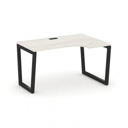 Style Project Стол рабочий эргоном. SN-5T2.SPA-021(R) Акация Лорка/Металл Антрацит/Заглушка Пластик фото 8