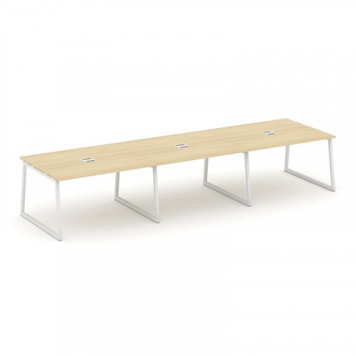 Style Project Стол переговорный SN-4T1.SPRG-054 Акация Лорка/Металл Антрацит/Заглушка Металл Антраци фото 22