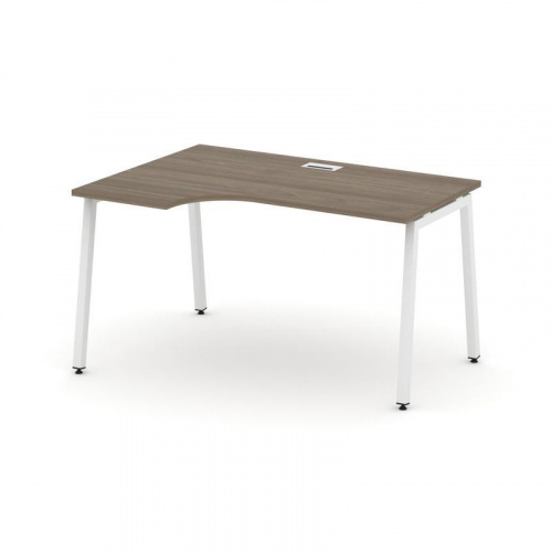 Style Project Стол рабочий эргоном. SN-4A.SPA-012(L) Акация Лорка/Металл Белый 1580*700/980*750 фото 22
