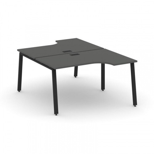 Style Project Рабочая станция эргоном. SN-6A.DRPA-002 Тиквуд Светлый/Металл Антрацит 1580*1232/1992* фото 5