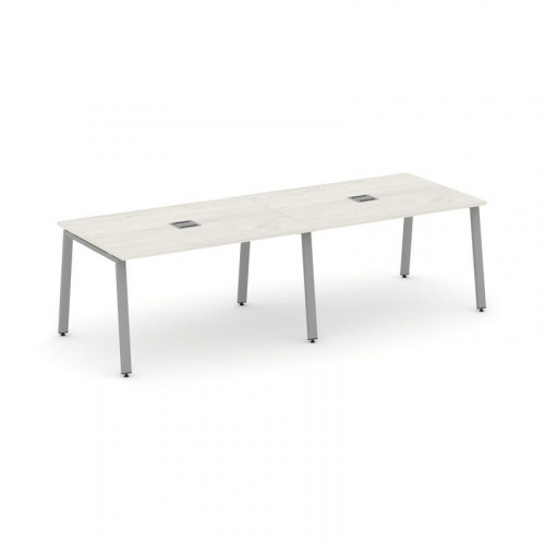 Style Project Стол переговорный SN-6A.SPRG-014 Тиквуд Светлый/Металл Белый 3160*980*750 фото 10